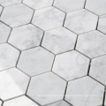 Italian Bianco Carrara Marble Mosaic Stone Carrara Marble Hexagon Tile